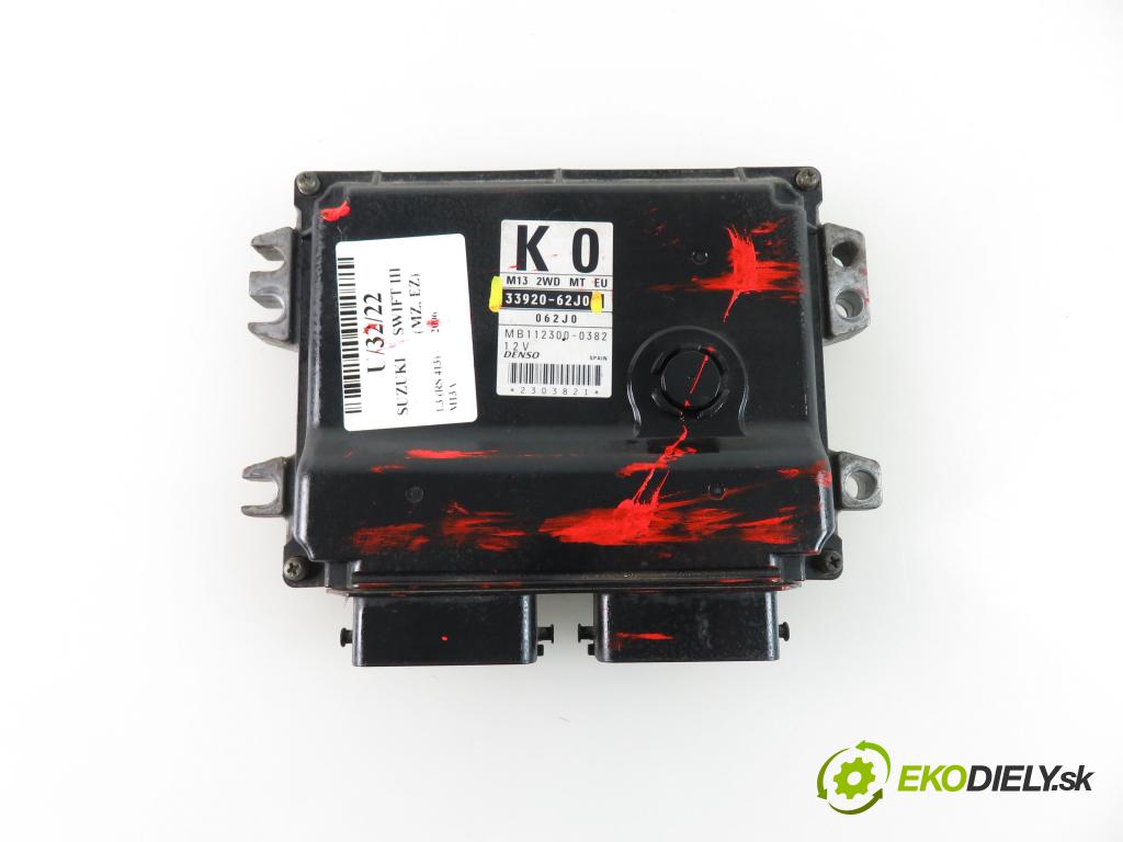 SUZUKI SWIFT III (MZ, EZ) HB 2006 1328,00 Sterowniki silnika 1328,00 Riadiaca jednotka Motor 3392062J0