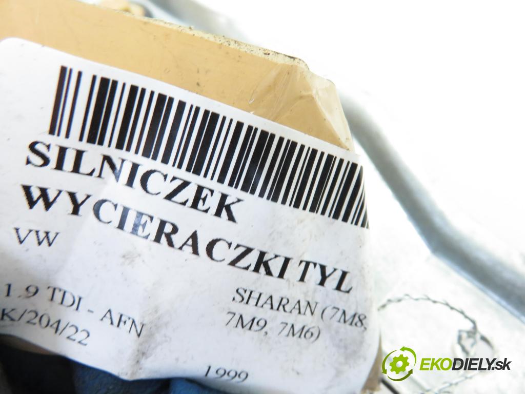 VW SHARAN (7M8, 7M9, 7M6) VAN 1999 1896,00 Silniki wycieraczek 1896,00 Motorček stierače ZADNÉ: 95VWA17K441AA;7M0955711