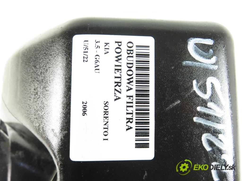 KIA SORENTO I (JC) SUV 2006 3497,00 Obudowy filtrów powietrza 3497,00 Obal filtra vzduchu 281103E000 (Obaly filtrov vzduchu)