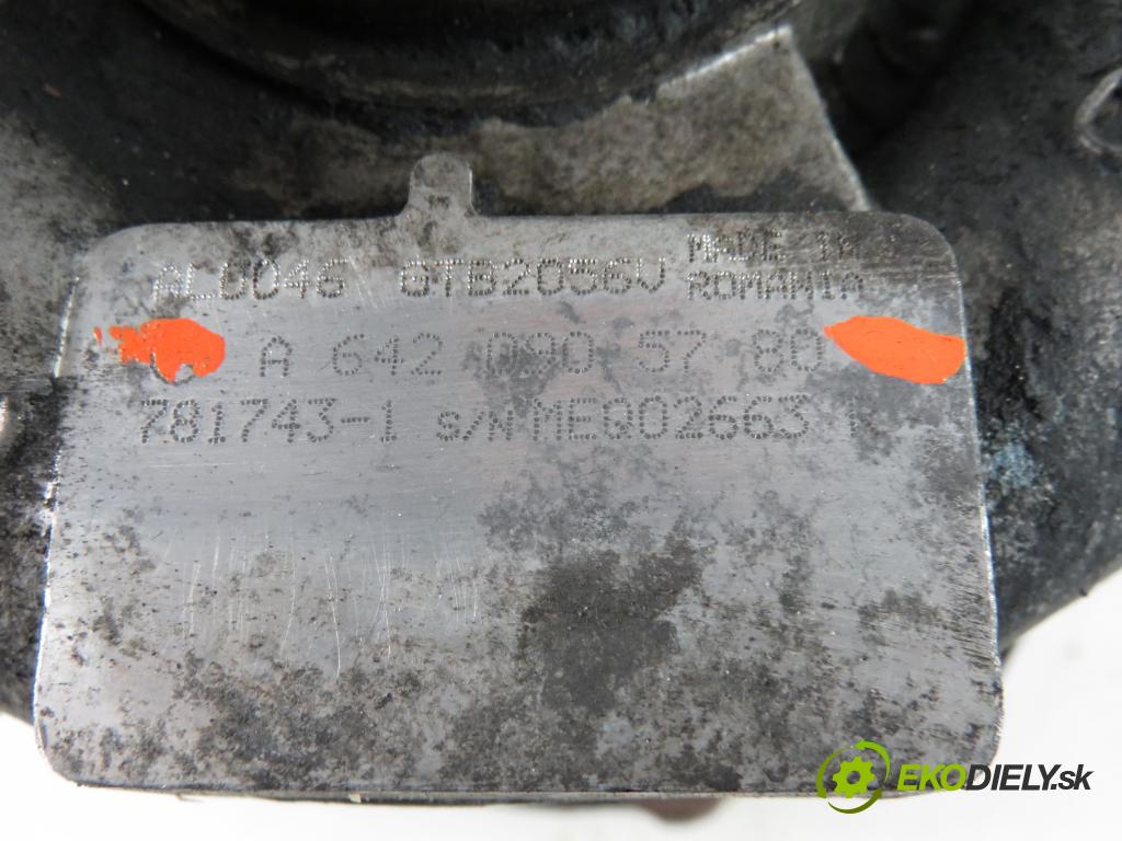 MERCEDES-BENZ KLASA E (W212) SEDAN 2009 2987,00 Kompletne turbosprężarki 2987,00 RYCHLONABÍJAČKA: A6420905780 (Turbodúchadlá (kompletné))