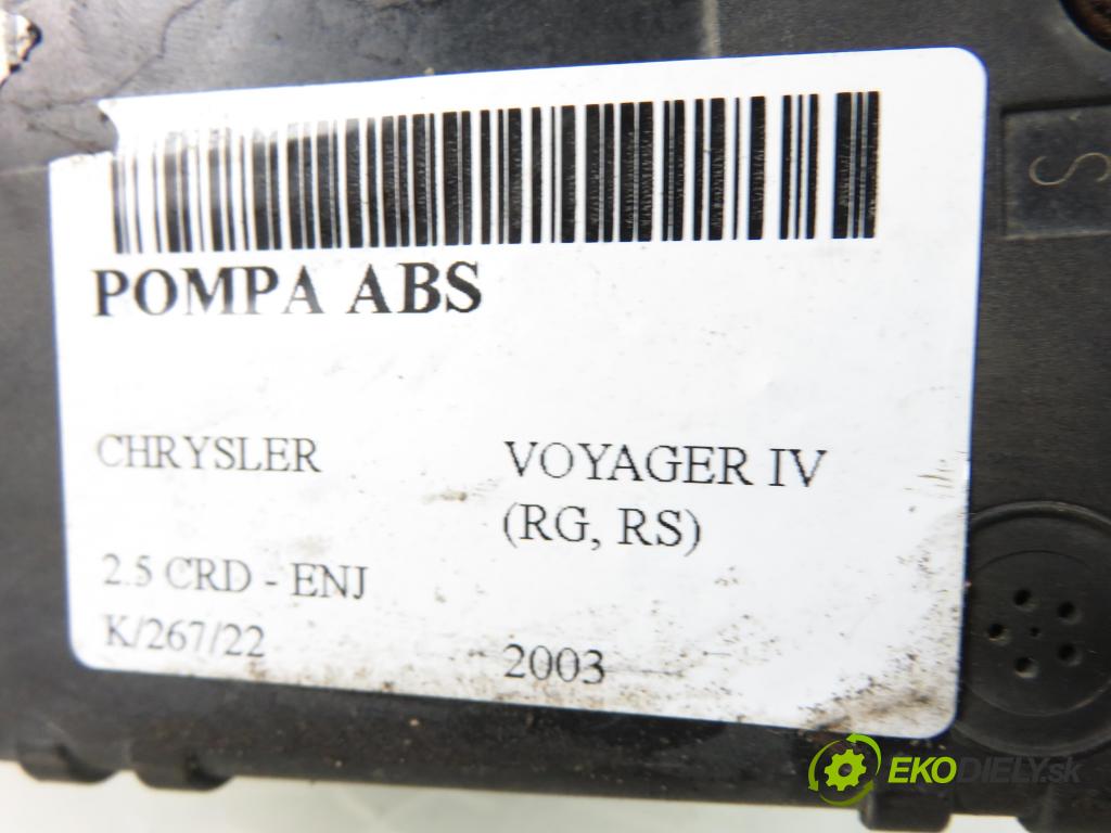 CHRYSLER VOYAGER IV (RG, RS) MINIVAN 2003 2499,00 Sterowniki ABS 2499,00 Pumpa ABS 04683932AB (Pumpy ABS)