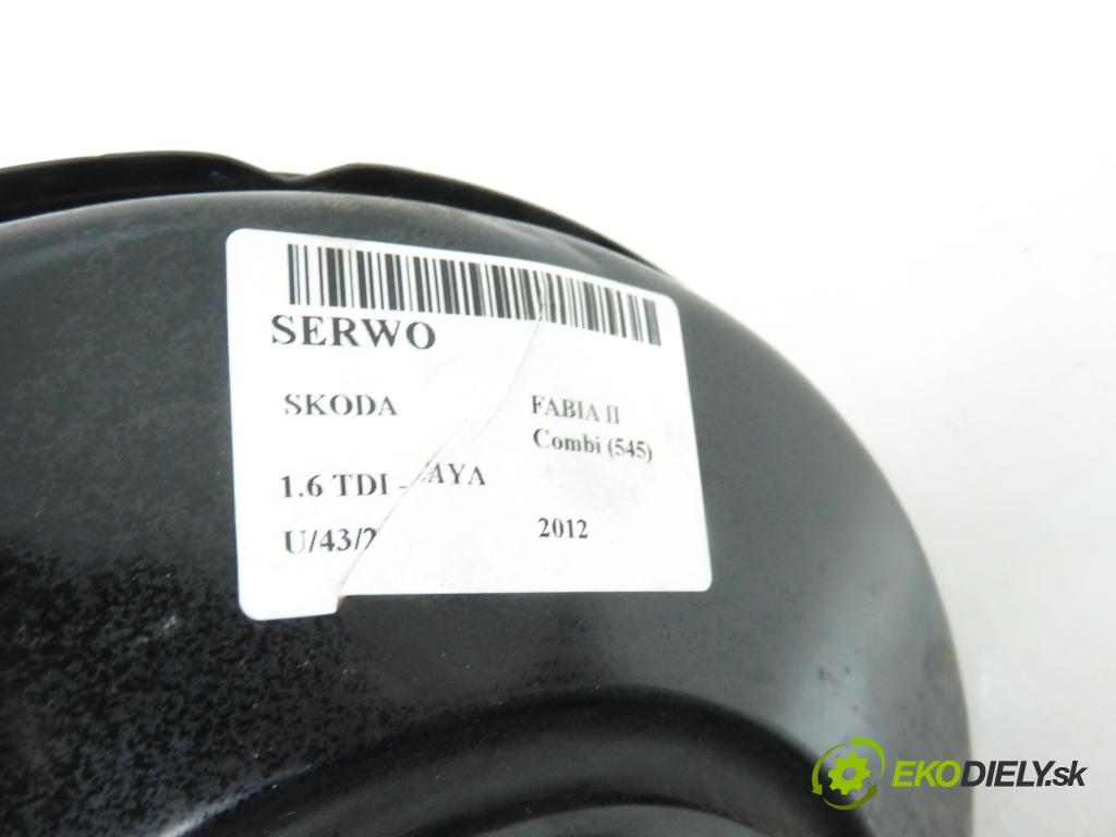 SKODA FABIA II Combi (545) KOMBI 2012 55,00 1.6 TDI CR 75 - CAYA 1598,00 Posilovač 6R1614105M (Servočerpadlá, pumpy riadenia)