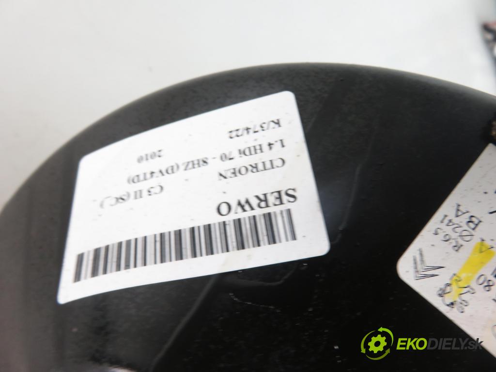 CITROEN C3 II (SC_) HB 2010 1398,00 Serwa hamulca 1398,00 Posilovač 9682984580 (Servočerpadlá, pumpy riadenia)