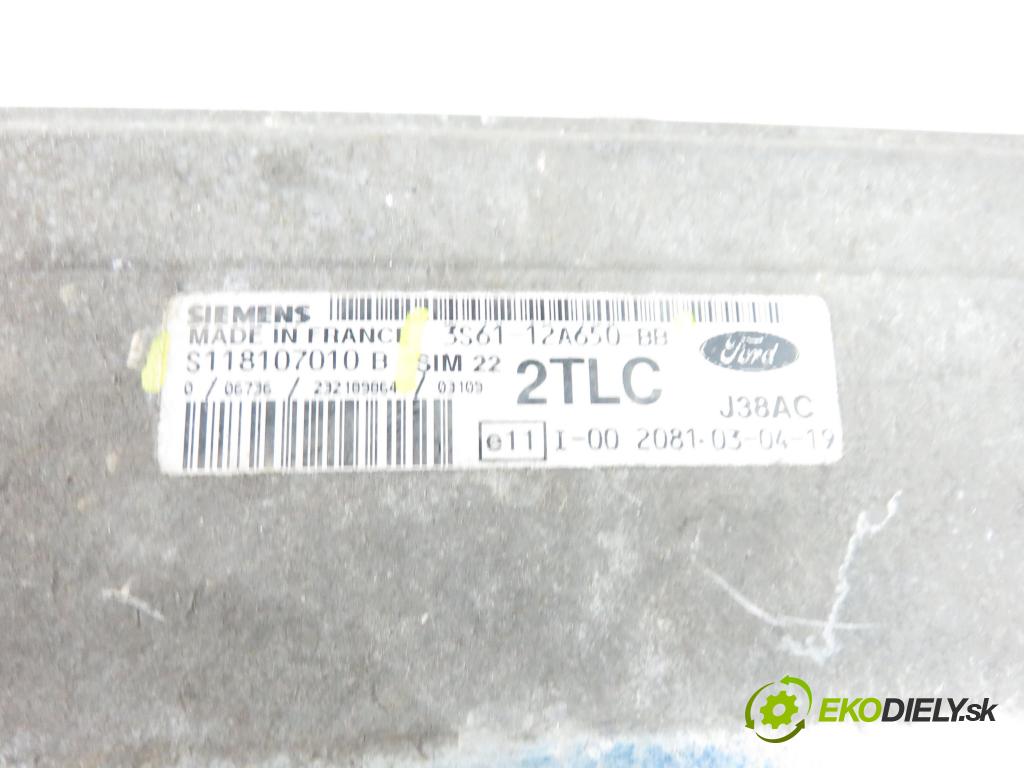 FORD FIESTA V (JH_, JD_) HB 2003 1242,00 Sterowniki silnika 1242,00 Riadiaca jednotka Motor S118107010B;3S6112650BB