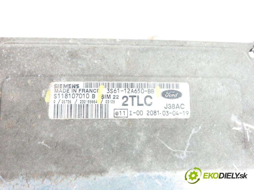 FORD FIESTA V (JH_, JD_) HB 2003 1242,00 Sterowniki silnika 1242,00 Riadiaca jednotka Motor S118107010B;3S6112650BB
