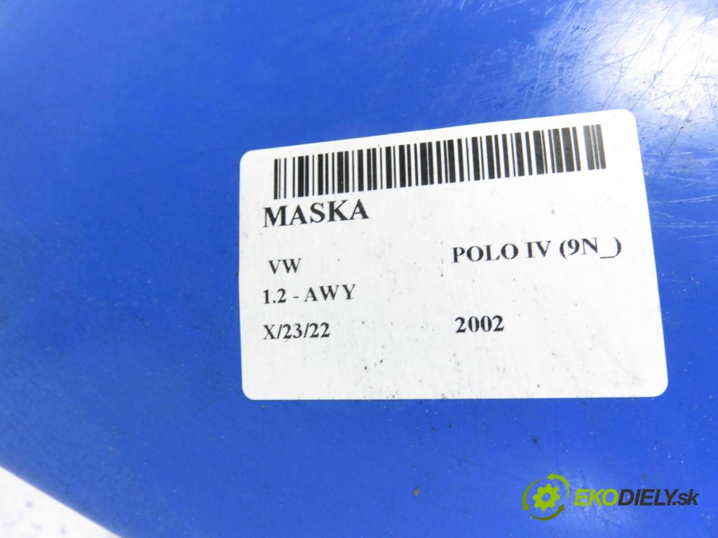 VW POLO (9N_) HB 2002 1198,00 Maski 1198,00 Kapota  (Kapoty)