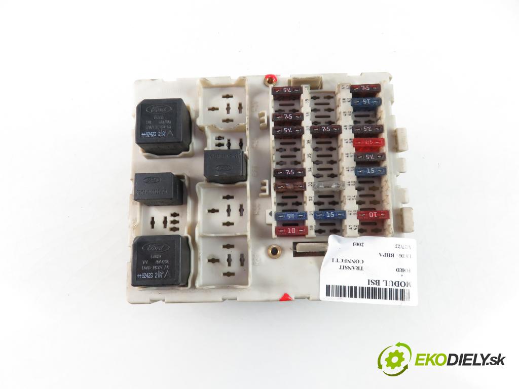 FORD TRANSIT CONNECT (P65_, P70_, P80_) FURGON 2003 1753,00 Skrzynki bezpieczników 1753,00 MODUL BSI 2T1T 14A073 AC