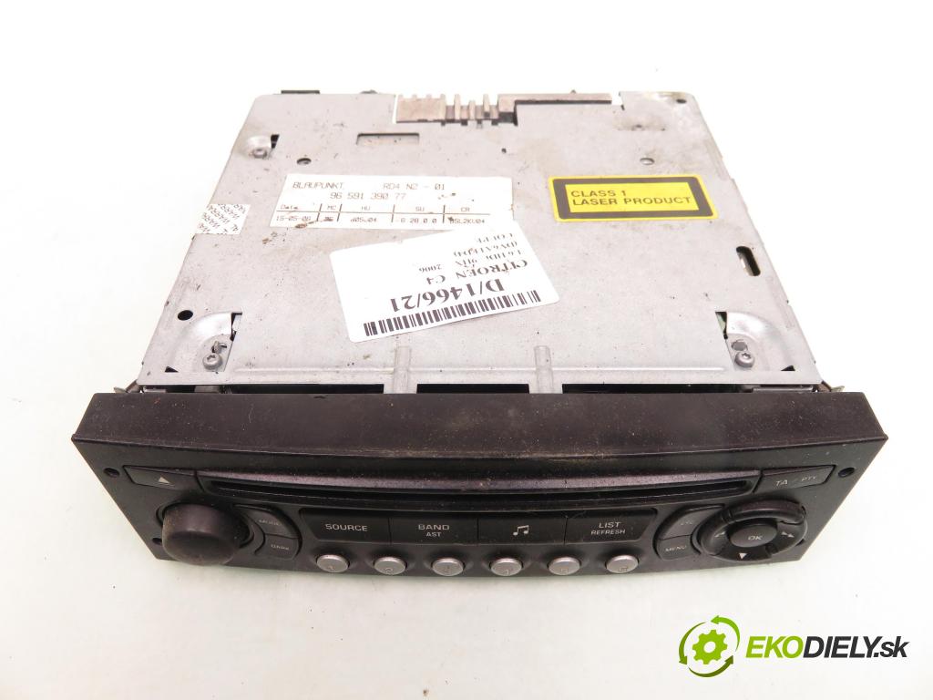 CITROEN C4 coupe (LA_) COUPE 2006 1560,00 Radioodtwarzacze 1560,00 RADIO CD 9659139077;7646051392