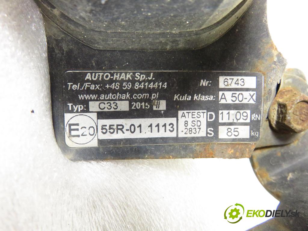 NISSAN MICRA II (K11) HB 1995 998,00 Kompletne haki holownicze (belka + kula) 998,00 Hák