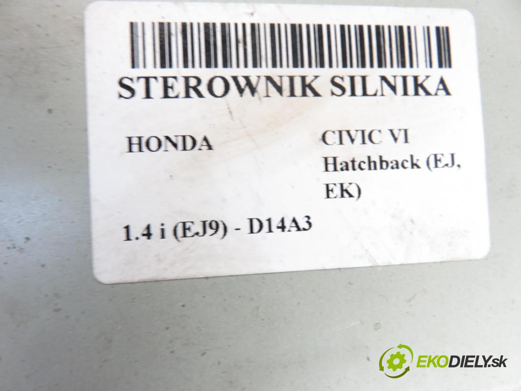 HONDA CIVIC VI Hatchback (EJ, EK) HB 1997 1396,00 Sterowniki silnika 1396,00 Riadiaca jednotka Motor 37820P3XG01