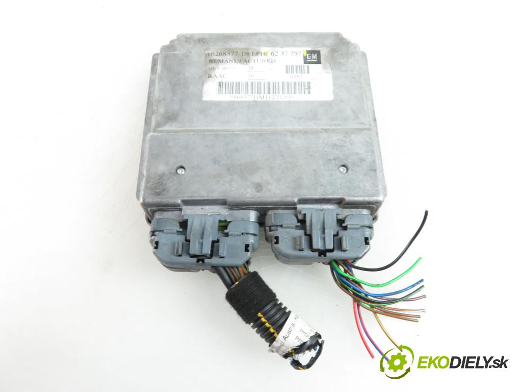 OPEL ASTRA G liftback (T98) HB 1999 1598,00 Sterowniki silnika 1598,00 Riadiaca jednotka Motor 6237797