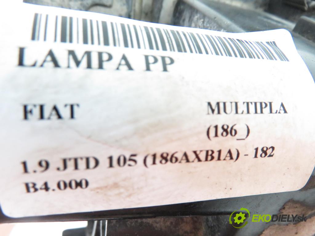 FIAT MULTIPLA (186_) MINIVAN 1998 1910,00 Lampy przednie 1910,00 Svetlo PP 96381400
