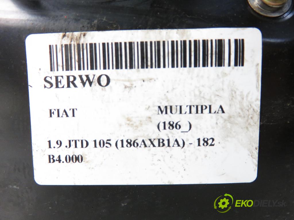 FIAT MULTIPLA (186_) MINIVAN 1998 1910,00 Serwa hamulca 1910,00 posilovač  (Servočerpadlá, pumpy řízení)