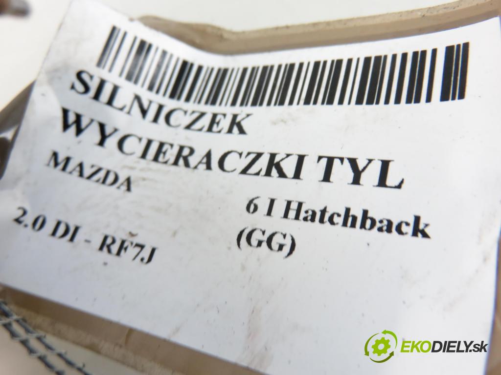 MAZDA 6 Hatchback (GG) LIFTBACK 2006 1998,00 Silniki wycieraczek 1998,00 Motorček stierače ZADNÉ: 8496000032;GJ6J67450A