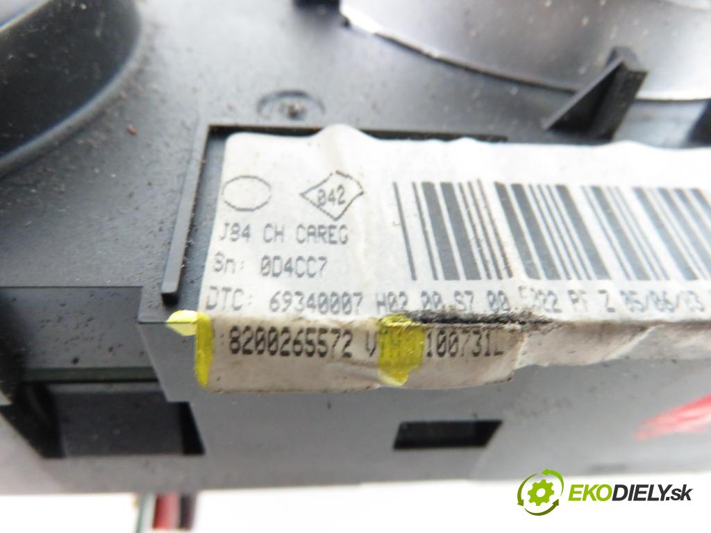 RENAULT SCENIC II (JM0/1_) MINIVAN 2003 88,00 1.9 dCi 120 - F9Q 812 1870,00 Panel kúrenia KLIMATRONIK 8200265572