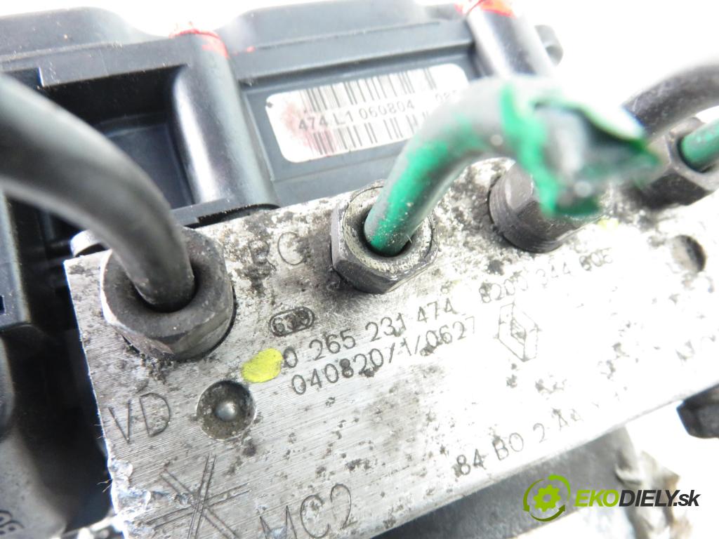 RENAULT SCENIC II (JM0/1_) MINIVAN 2004 1870,00 Sterowniki ABS 1870,00 pumpa ABS 0265231474;8200344006;0265800387 (Pumpy brzdové)