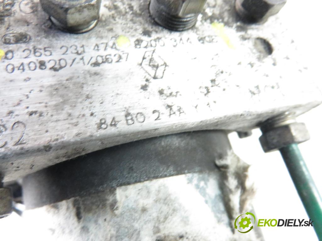 RENAULT SCENIC II (JM0/1_) MINIVAN 2004 1870,00 Sterowniki ABS 1870,00 pumpa ABS 0265231474;8200344006;0265800387 (Pumpy brzdové)
