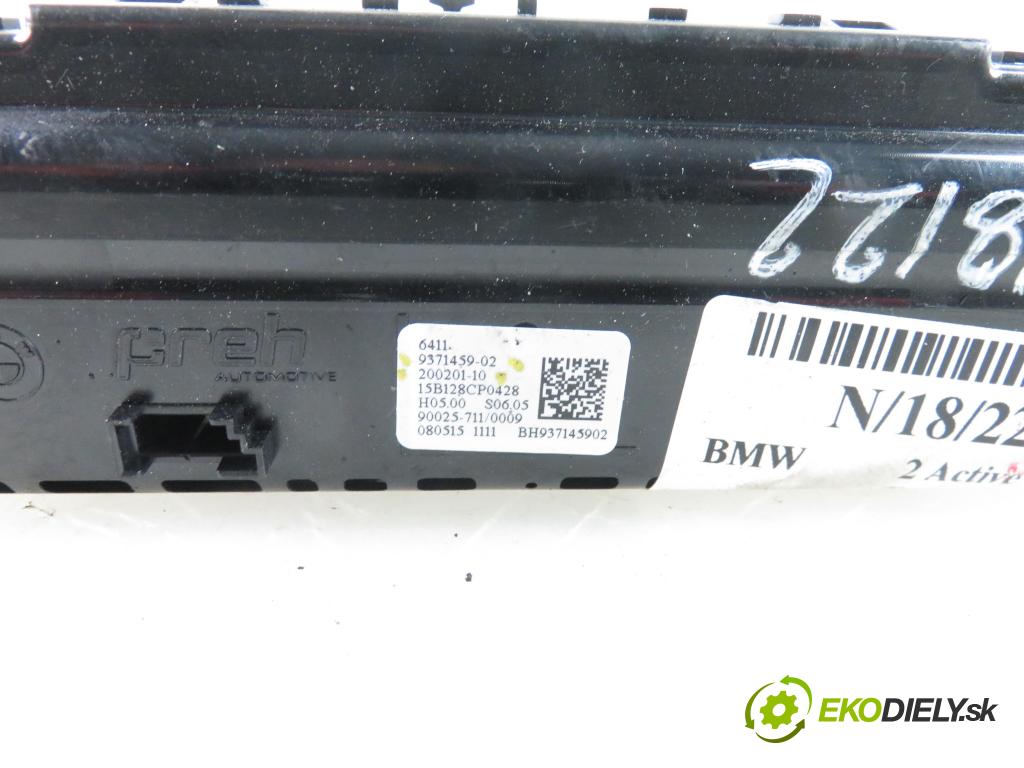 BMW 2 Active Tourer (F45) MINIVAN 2015 1995,00 Panele sterowania, przełączniki 1995,00 Panel kúrenia KLIMATRONIK 937145902;20020110