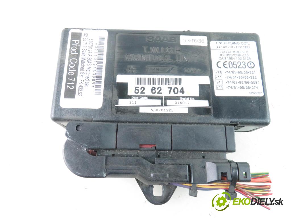 SAAB 9-3 (YS3D) LIFTBACK 2002 2171,00 Moduły komfortu 2171,00 MODUL komfortu 5262704