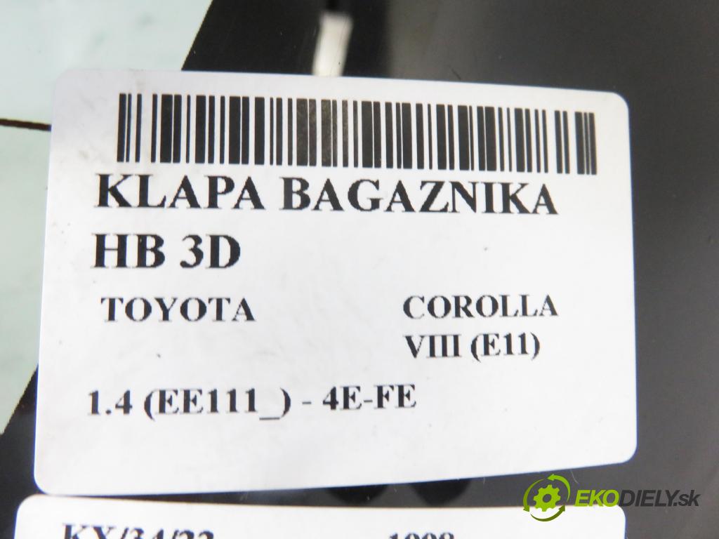 TOYOTA COROLLA Compact (_E11_) HB 1998 1332,00 Klapy bagażnika 1332,00 kapota kufor hatchback 3D