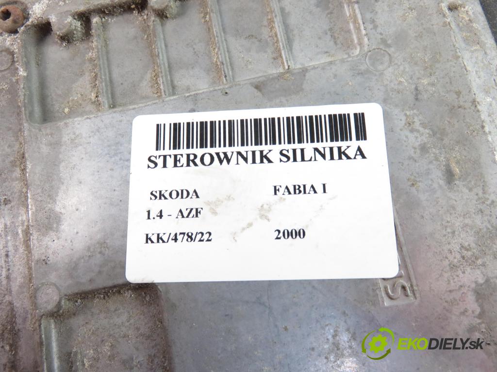 SKODA FABIA I (6Y2) HB 2000 1397,00 Sterowniki silnika 1397,00 Riadiaca jednotka Motor 047906033J;5WP4018112