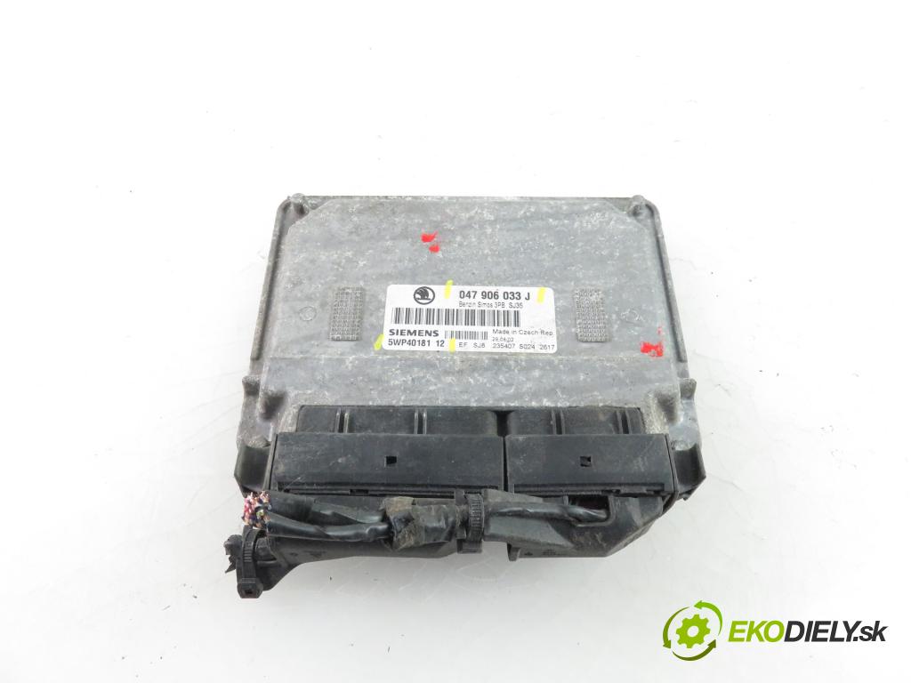 SKODA FABIA I (6Y2) HB 2000 1397,00 Sterowniki silnika 1397,00 Riadiaca jednotka Motor 047906033J;5WP4018112