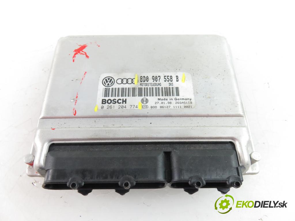 AUDI A4 (8D2, B5) SEDAN 1998 1781,00 Sterowniki silnika 1781,00 Riadiaca jednotka Motor 8D0907558B;0261204774