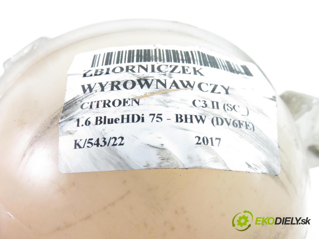 CITROEN C3 II (SC_) HB 2017 1560,00 Zbiorniki wyrównawcze 1560,00 Nádržka KOMPENZAČNÉ: 9800777280