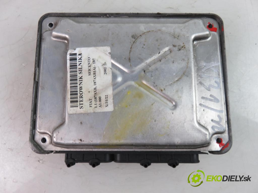 FIAT SEICENTO / 600 (187_) HB 2002 1108,00 Sterowniki silnika 1108,00 Riadiaca jednotka Motor 73501877;IAW4AFM7