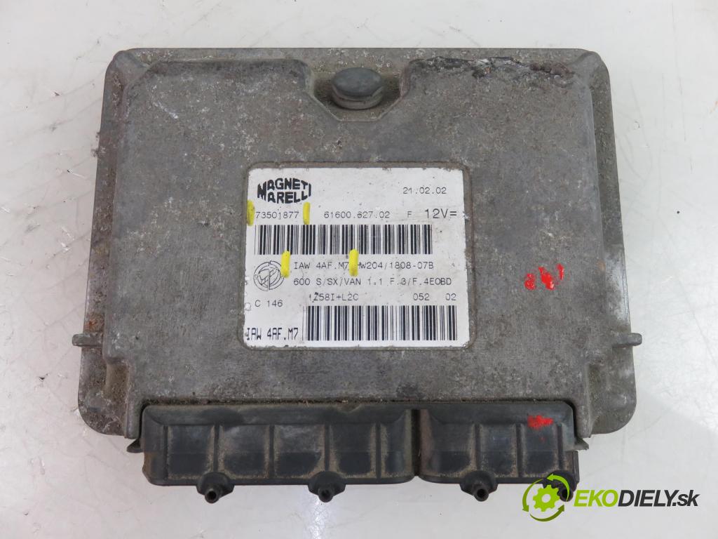 FIAT SEICENTO / 600 (187_) HB 2002 1108,00 Sterowniki silnika 1108,00 Riadiaca jednotka Motor 73501877;IAW4AFM7