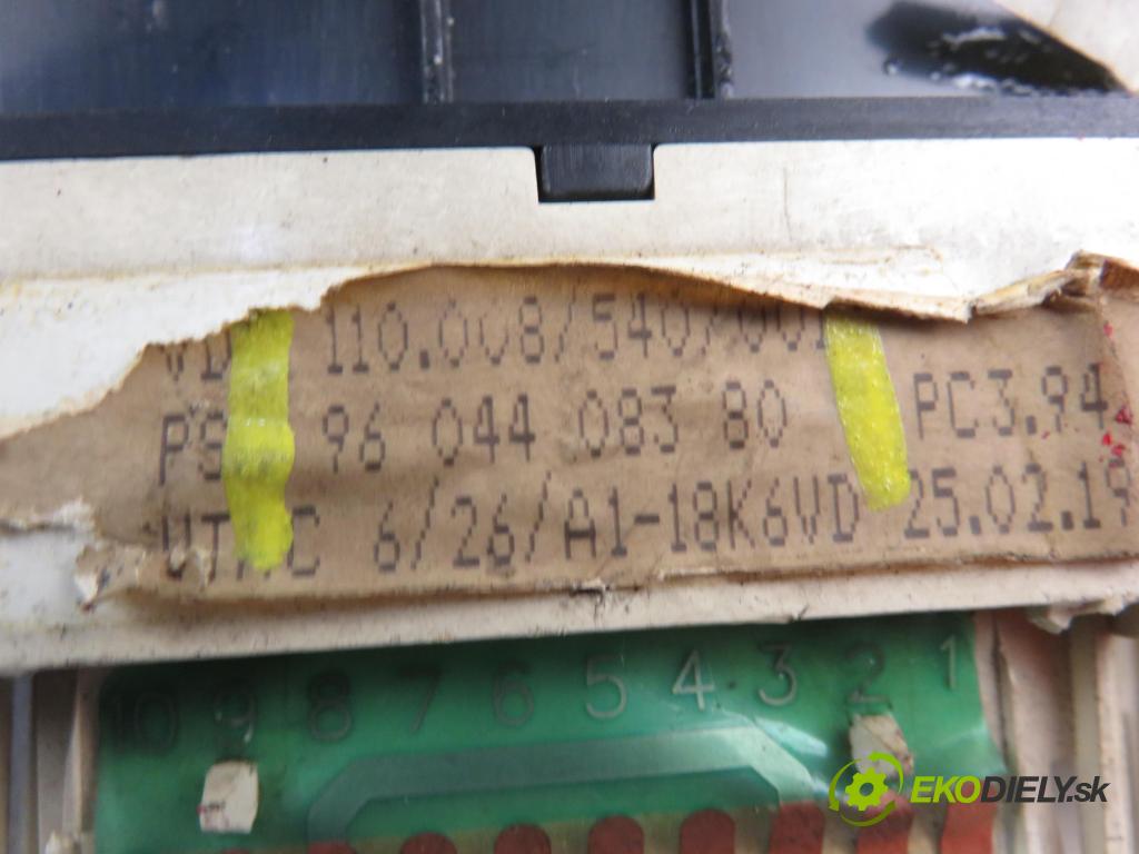 PEUGEOT 106 I (1A, 1C) HB 1993 954,00 Liczniki, zegary 954,00 Prístrojovka na ODKAZ: 110008540001;9604408380