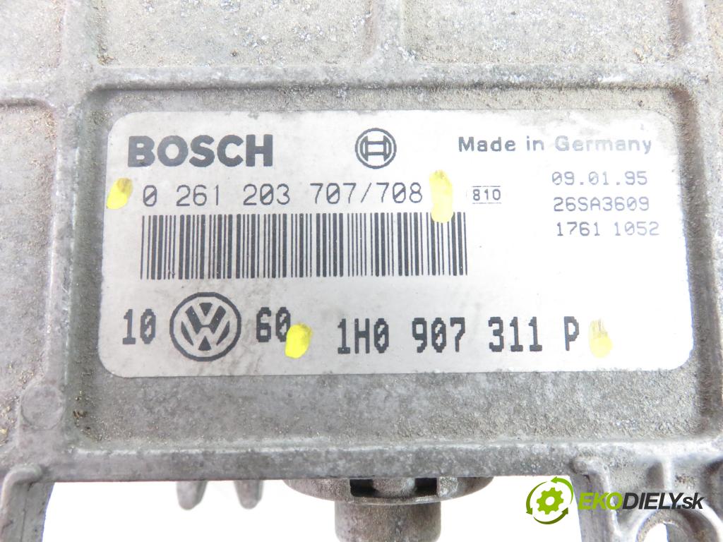 VW GOLF IV (1J1) HB 1998 1896,00 Sterowniki silnika 1896,00 řídící jednotka motora 0261203707;1H0907311P