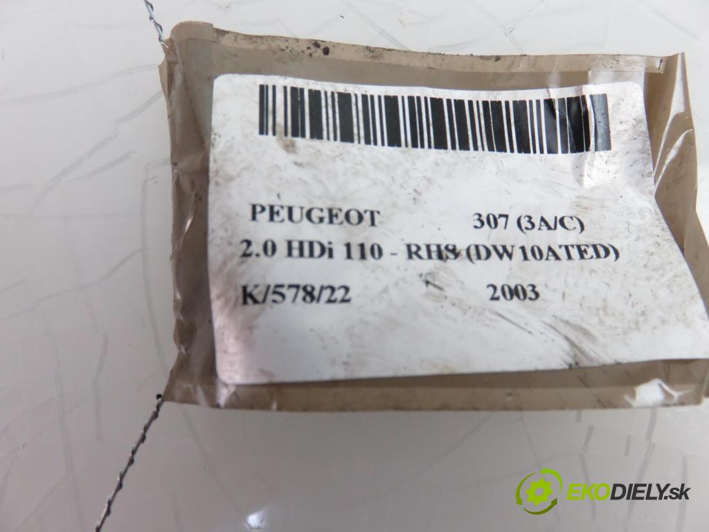 PEUGEOT 307 (3A/C) HB 2003 1997,00 Przewody chłodnic powietrza 1997,00 Rúra intercoolera turba 0382FG