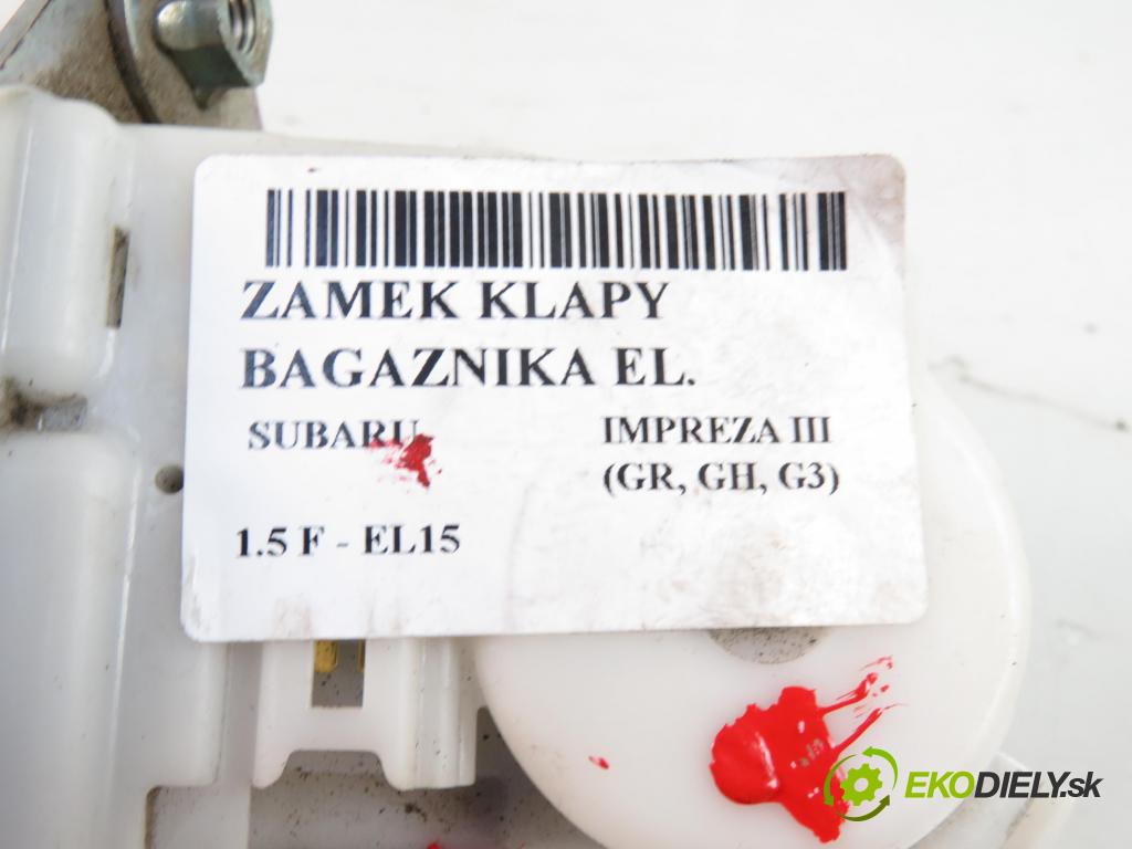 SUBARU IMPREZA liftback (GR, GH, G3) HB 2010 1498,00 Zamki 1498,00 zámok dveří kufr EL.