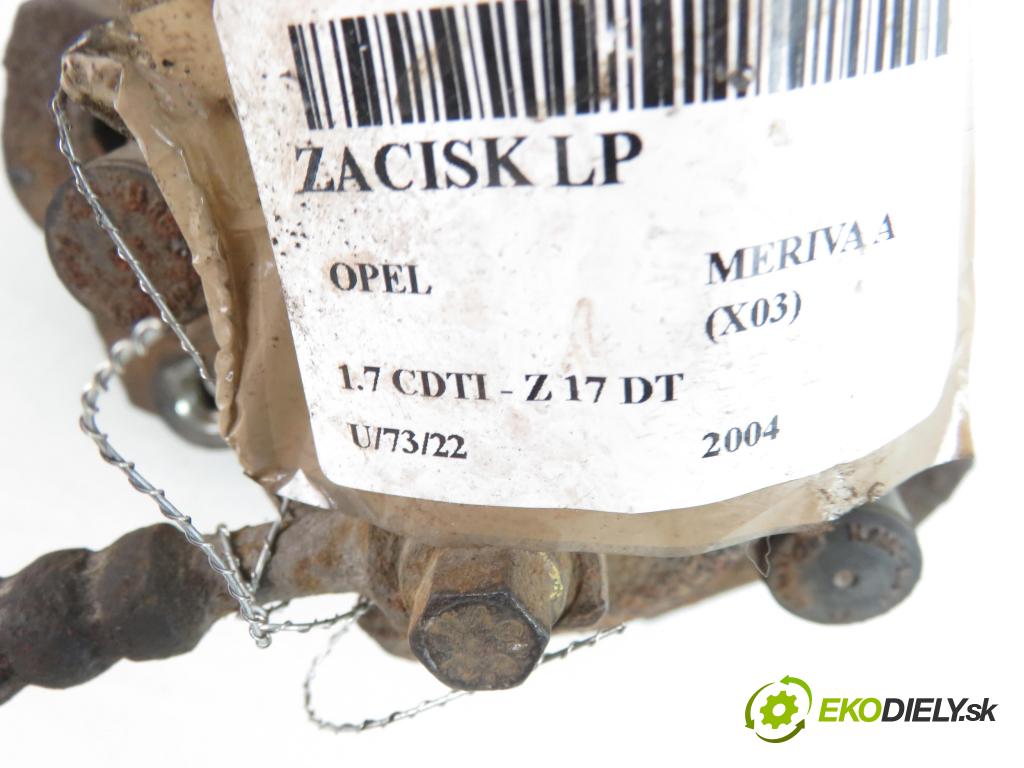 OPEL MERIVA A nadwozie wielkoprzestrzenne (MPV) (X03) MINIVAN 2004 1686,00 Zaciski 1686,00 Brzdič strmeň LP 93190644
