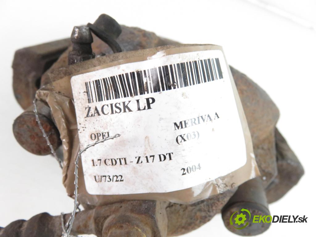 OPEL MERIVA A nadwozie wielkoprzestrzenne (MPV) (X03) MINIVAN 2004 1686,00 Zaciski 1686,00 Brzdič strmeň LP 93190644