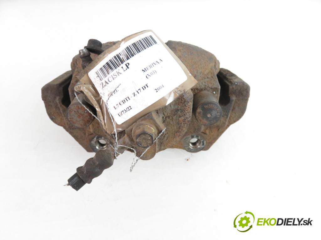 OPEL MERIVA A nadwozie wielkoprzestrzenne (MPV) (X03) MINIVAN 2004 1686,00 Zaciski 1686,00 Brzdič strmeň LP 93190644