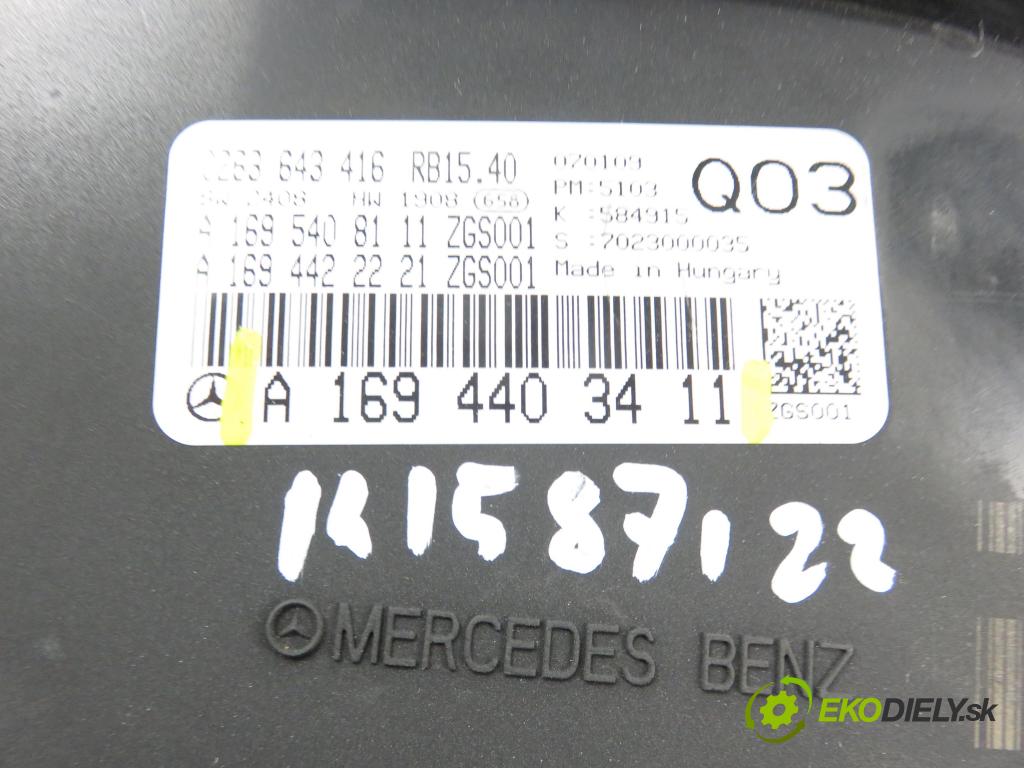 MERCEDES-BENZ KLASA A (W169) MINIVAN 2005 1991,00 Liczniki, zegary 1991,00 Prístrojovka elektrický A1694403411