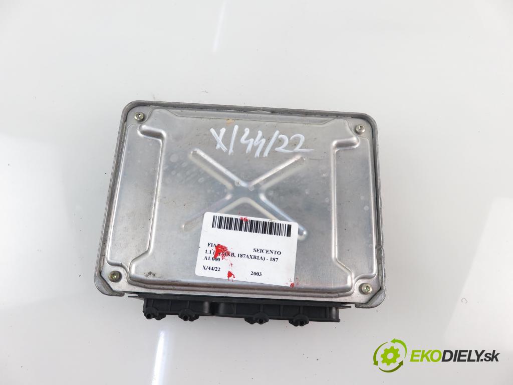 FIAT SEICENTO / 600 (187_) HB 2003 1108,00 Sterowniki silnika 1108,00 Riadiaca jednotka Motor 6160062705