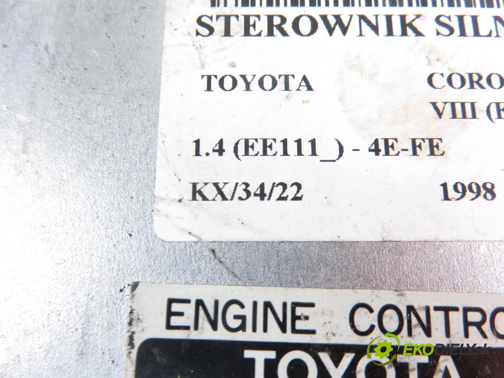 TOYOTA COROLLA Compact (_E11_) HB 1998 63,00 1.4 16V 86 - 4E-FE 1332,00 Riadiaca jednotka Motor 896611A760 ; 2110005200