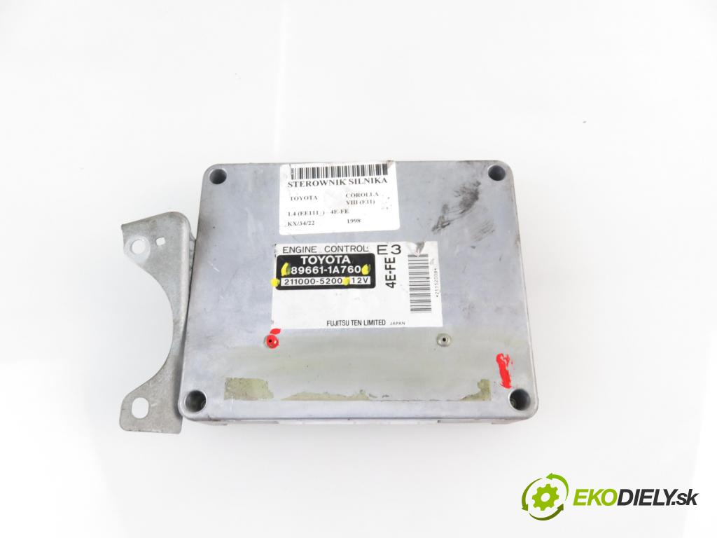TOYOTA COROLLA Compact (_E11_) HB 1998 63,00 1.4 16V 86 - 4E-FE 1332,00 Riadiaca jednotka Motor 896611A760 ; 2110005200