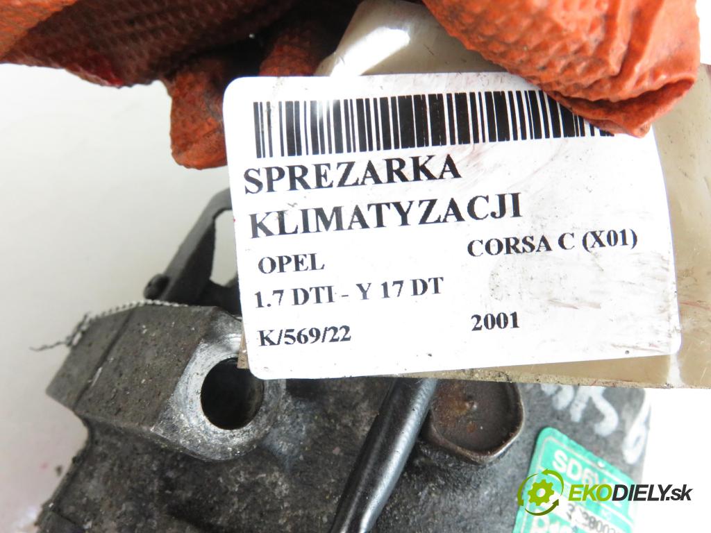 OPEL CORSA C (X01) HB 2001 1686,00 Kompresory klimatyzacji 1686,00 KOMPRESOR: klimatizace 24421642 (Kompresory)