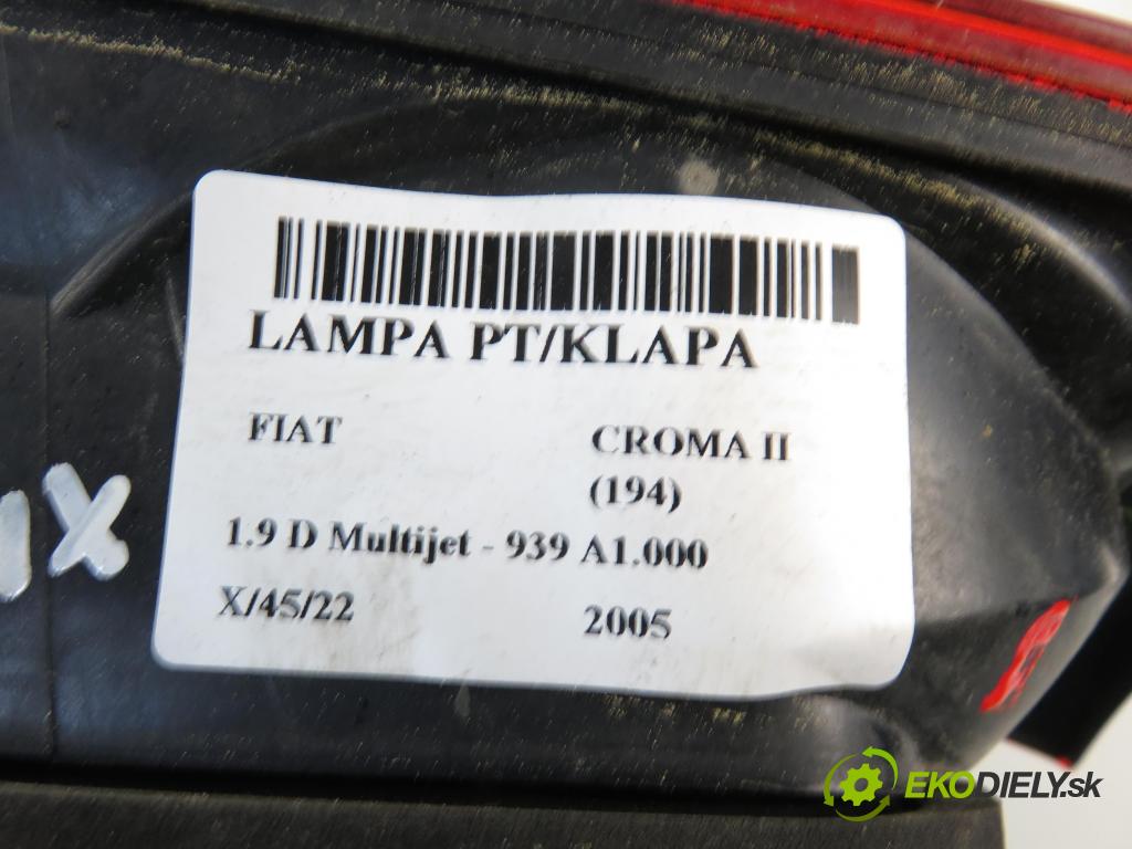 FIAT CROMA (194_) KOMBI 2005 1910,00 Lampy tylne 1910,00 Svetlo pravé zadné kufor 27480202;51727251