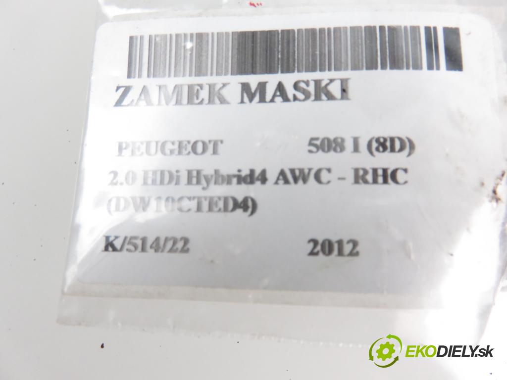 PEUGEOT 508 I (8D_) SEDAN 2012 1997,00 Zamki 1997,00 zámok kapoty