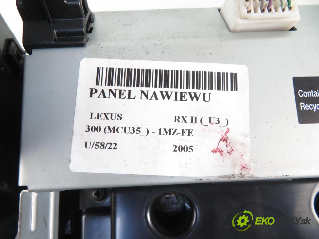LEXUS RX (_U3_) SUV 2005 2995,00 Panele sterowania, przełączniki 2995,00 Panel kúrenia KLIMATRONIK 8401048290; J5XM1000833