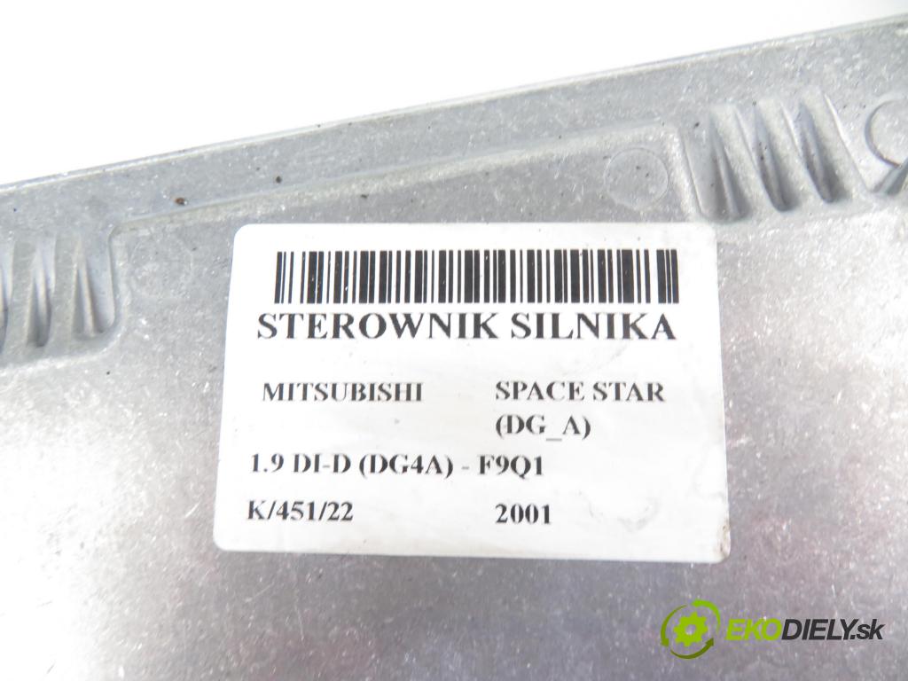 MITSUBISHI SPACE STAR nadwozie wielkoprzestrzenne (MPV) (DG_A) MINIVAN 2001 1870,00 Sterowniki silnika 1870,00 Riadiaca jednotka Motor 0281010438 ;8200058052
