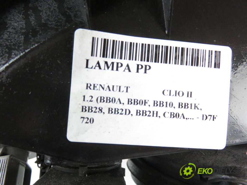 RENAULT CLIO II (BB_, CB_) HB 2000 1149,00 Lampy przednie 1149,00 Svetlo PP 086982