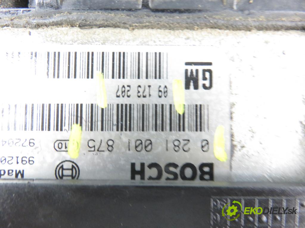 OPEL OMEGA B (25_, 26_, 27_) SEDAN 2001 1995,00 Sterowniki silnika 1995,00 Riadiaca jednotka Motor 0281001875;09173207