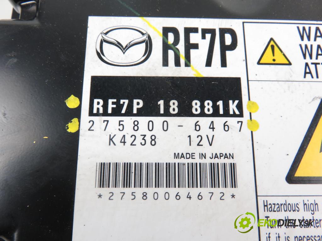 MAZDA 5 (CR19) MINIVAN 2006 1998,00 Sterowniki silnika 1998,00 Riadiaca jednotka Motor RF7P18881K;2758006467