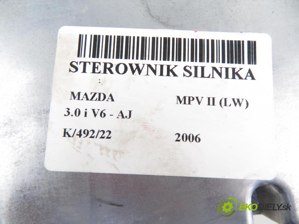 MAZDA MPV II (LW) MINIVAN 2006 2967,00 Sterowniki silnika 2967,00 Riadiaca jednotka Motor AJG218881A;2797004262